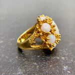 Circa 1970’s Taxco Designer Virgilio Opal Ring 18k