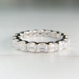 3.25ctw Emerald Cut Lab Diamond Eternity Band 14k