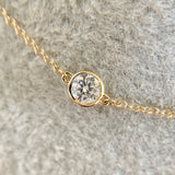 Lab Grown Diamonds By The Yard Necklace 14k Yellow Gold