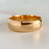 Vintage Wide Gold Band 14k