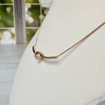 Knotted Bar Neckace 10k