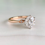 1.47ct Old European Lab Diamond Ring 14k