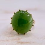 Jade Cabochon Ring 10k