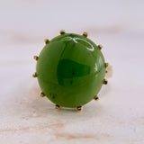 Jade Cabochon Ring 10k