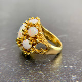 Circa 1970’s Taxco Designer Virgilio Opal Ring 18k