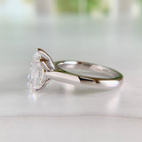 2.06ct Pear Lab Diamond Ring IGI Report