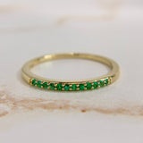 Emerald Band 14k Size 9