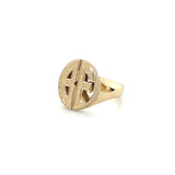 14k Yellow Gold “BE” Signet Ring