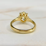 GIA 2.76 carat Old European Cut Diamond Ring 18k