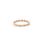 Twisted Rope Band 14k Rose Gold