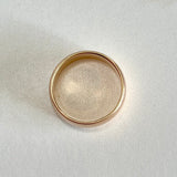 Vintage Wide Gold Band 14k