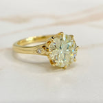 GIA 2.76 carat Old European Cut Diamond Ring 18k