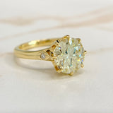 GIA 2.76 carat Old European Cut Diamond Ring 18k