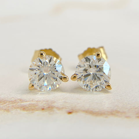 PREORDER: 2ctw Lab Grown Diamond Studs 14k Gold