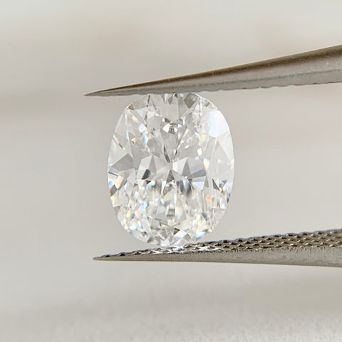 1.11ct Certed Antique Cut Oval Lab Diamond