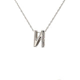 Diamond Initial “N” Necklace 10k