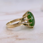 Jade Cabochon Ring 10k