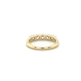 1.08ctw 5 Stone Lab Diamond Band 14k Yellow Gold