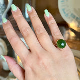 Jade Cabochon Ring 10k