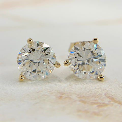 PREORDER: 3ctw Lab Grown Diamond Studs 14k