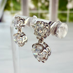 Custom 2.6ctw Lab Diamond Drop Earrings 14k