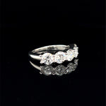 2.5ctw 5 Stone Lab Diamond Band 14k White Gold