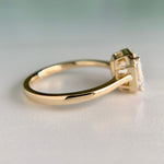 2.09ct Asscher Cut Lab Diamond Ring 14k IGI Cert