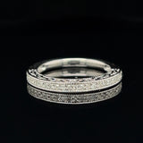 Milgrain Diamond Band 10k