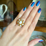 Circa 1970’s Taxco Designer Virgilio Opal Ring 18k