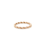 Twisted Rope Band 14k Rose Gold