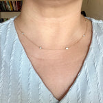 Lab Grown Diamonds By The Yard Necklace 14k Yellow Gold