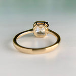 2.09ct Asscher Cut Lab Diamond Ring 14k IGI Cert