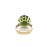 Jade Cabochon Ring 10k