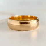 Vintage Wide Gold Band 14k