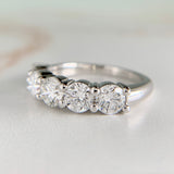 1.9ctw 5 Stone Lab Diamond Band 14k White Gold