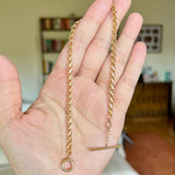 Vintage T Bar Chain 10/14k