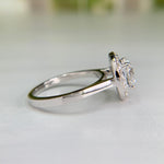 Diamond Halo Engagement Ring 14k