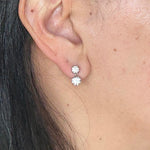 Custom 2.6ctw Lab Diamond Drop Earrings 14k