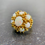 Circa 1970’s Taxco Designer Virgilio Opal Ring 18k