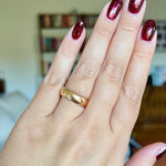 Vintage Wide Gold Band 14k