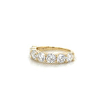 2.48ctw 7 Stone Lab Diamond Band 14k Yellow Gold