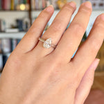 2.06ct Pear Lab Diamond Ring IGI Report