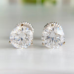 6.19ctw Certed Lab Grown Diamond Studs 14k White Gold