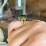 Jade Cabochon Ring 10k