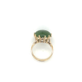 Jade Cabochon Ring 10k