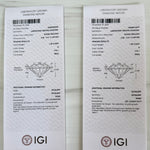 2.18ctw IGI Cert HPHT Lab Diamond Studs 14k