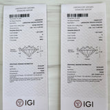 2.18ctw IGI Cert HPHT Lab Diamond Studs 14k