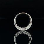 3 Sided Diamond Milgrain Band 14k