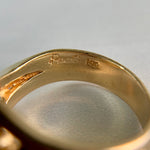 Vintage Green Tourmaline Ring 14k