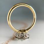 3.26ct Custom Old European Lab Diamond Ring 18k/Platinum